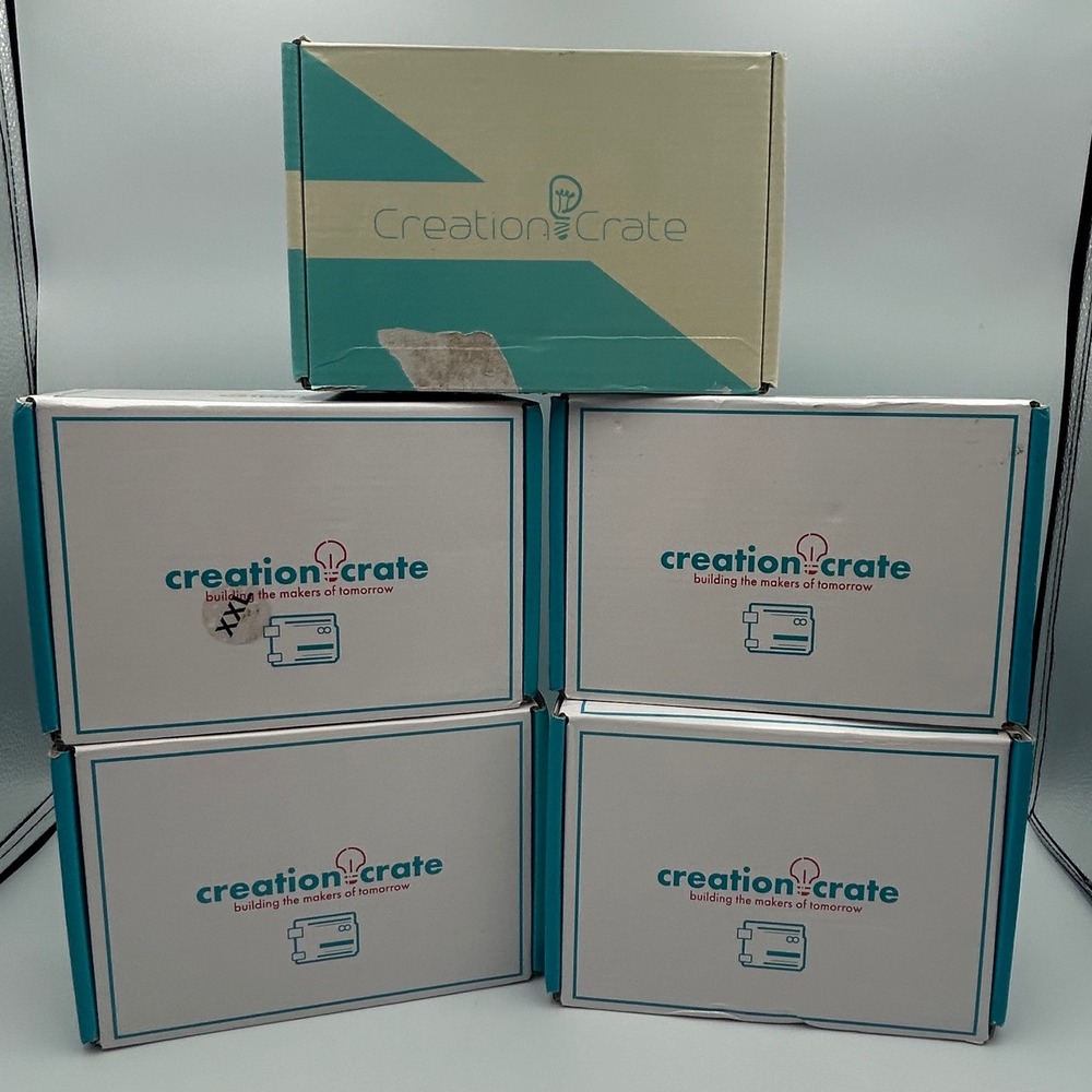 Creation Crate STEM Electronics 5 Kit Bundle Mood Lamp Memory LED Dice Game